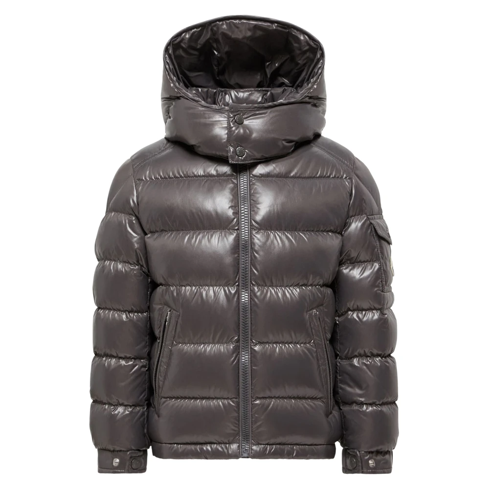 Moncler Enfant Boys Grey Down Padded New Maya Jacket In - 6 Yrs - Image 2