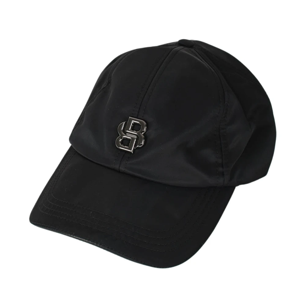 Hugo Boss Gebogen klep nylon baseballpet Black Unisex
