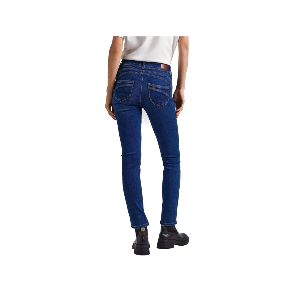 Pepe Jeans Stijlvolle Denim Jeans voor Mannen Blue Dames