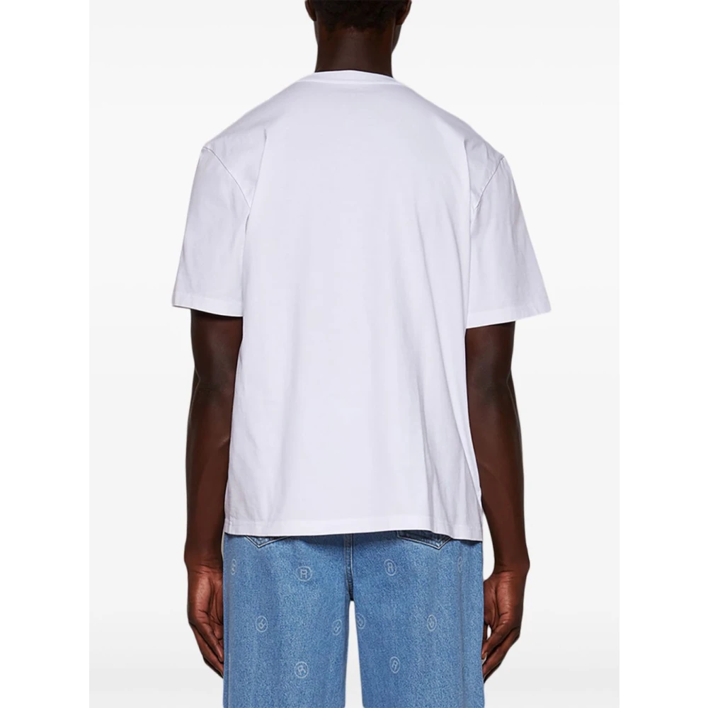 Martine Rose Katoenen Crew Neck T-Shirt White Heren
