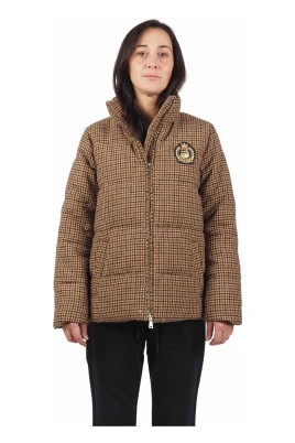 Dam beige mönstrad dunjacka - XL, NPL