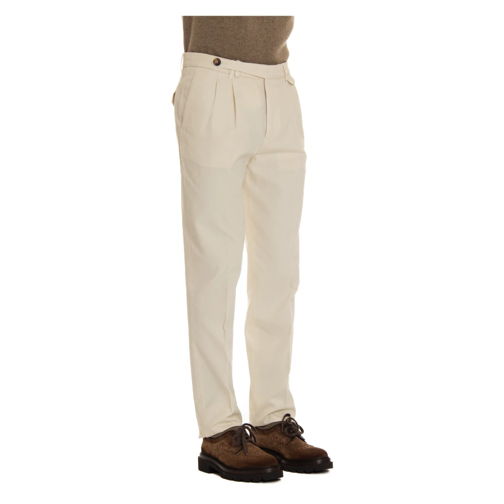 BRUNELLO CUCINELLI Katoenen gabardine broek Beige Heren