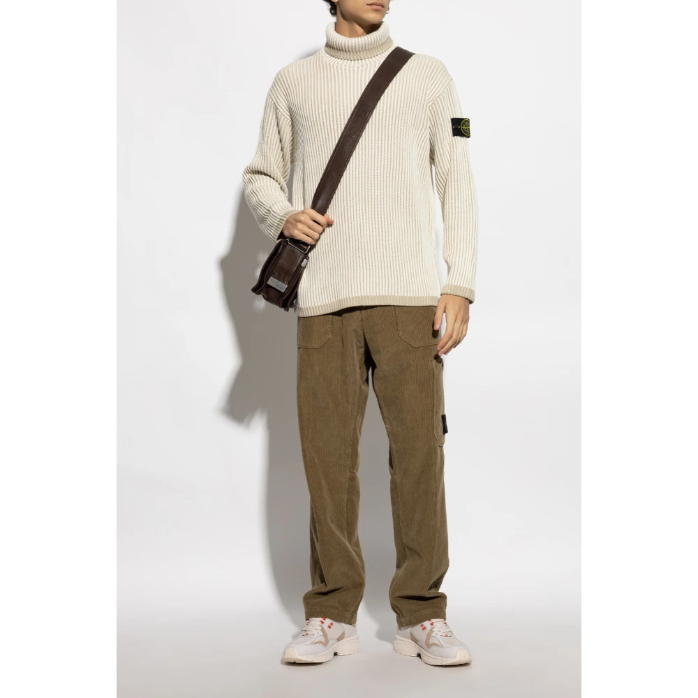 Stone Island Wollen coltrui Beige Heren