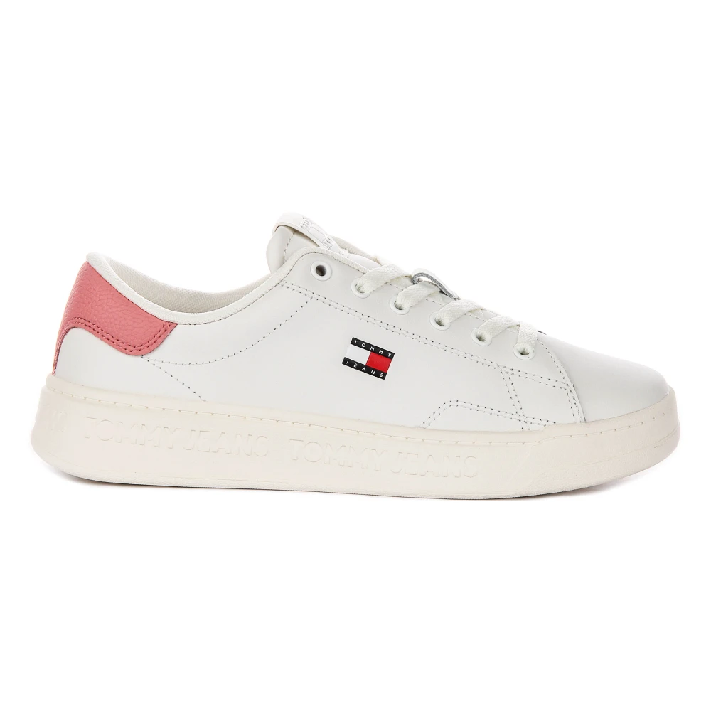Tommy Jeans , Sneakers, Female, White, 5 Uk, Tjw Script Cupsole