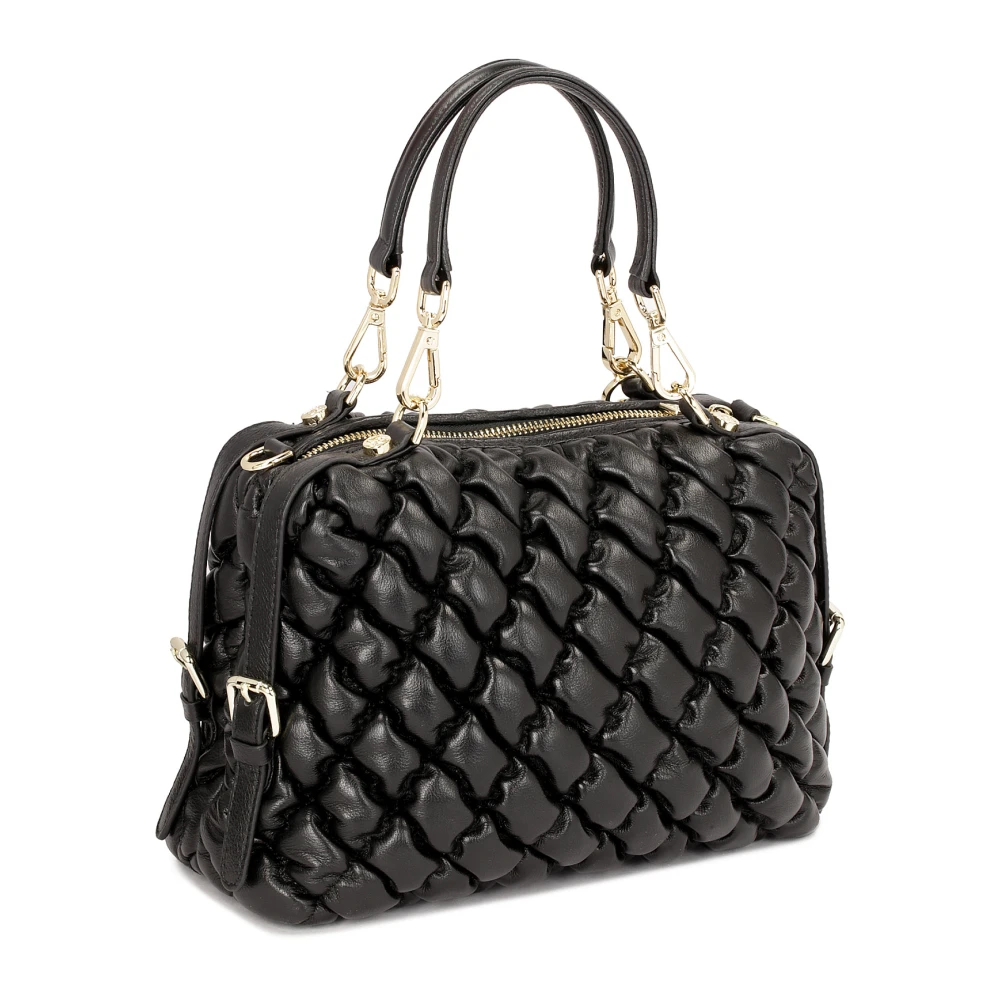Kazar Stijlvolle Zwarte Gewatteerde Handtas Black Dames