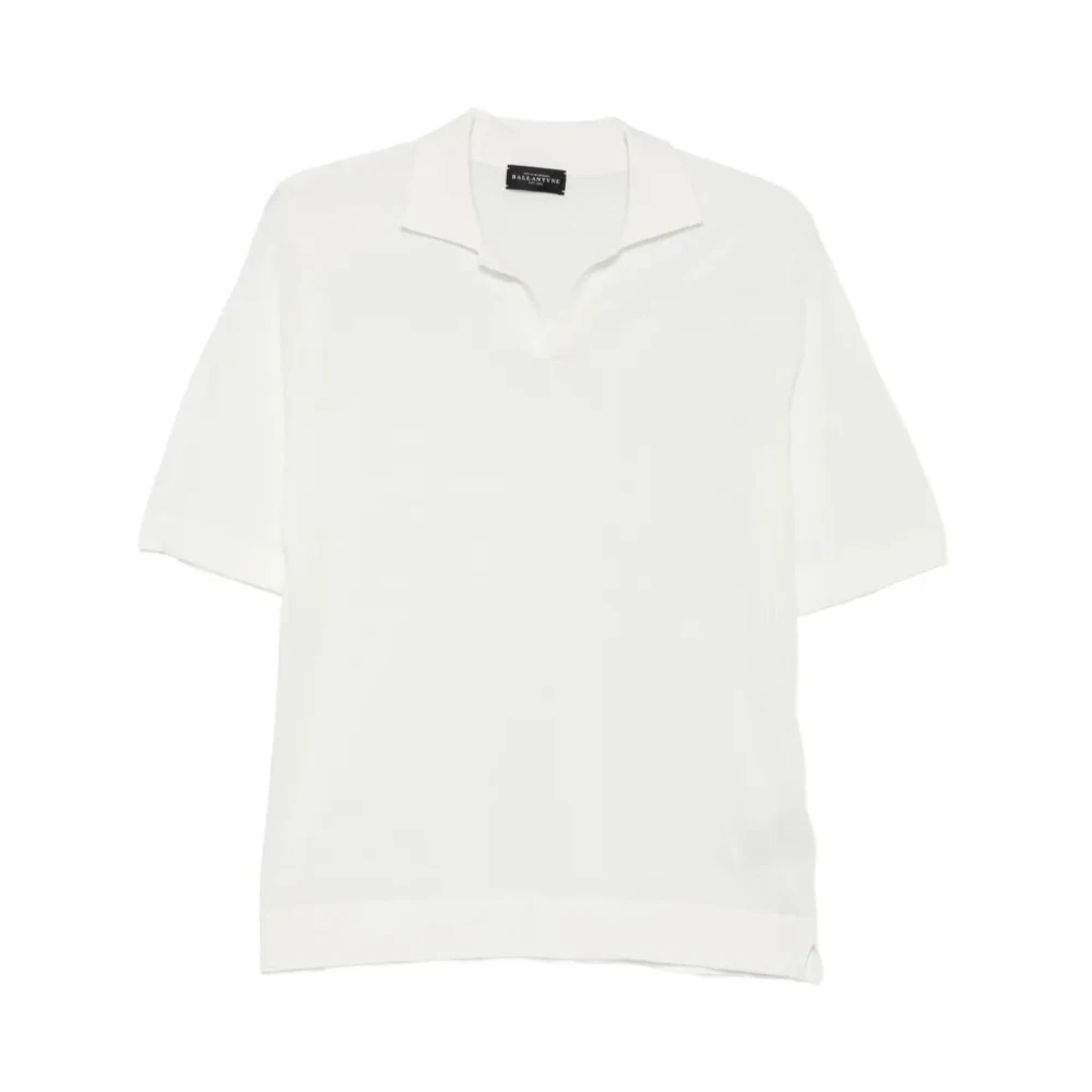 Ballantyne Men's White Polo Shirt - Polo Shirts - M - Tops