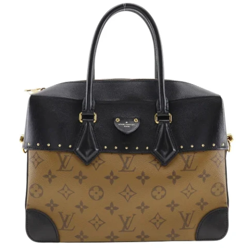 Louis Vuitton Vintage Pre-owned Canvas handbags Black Dames