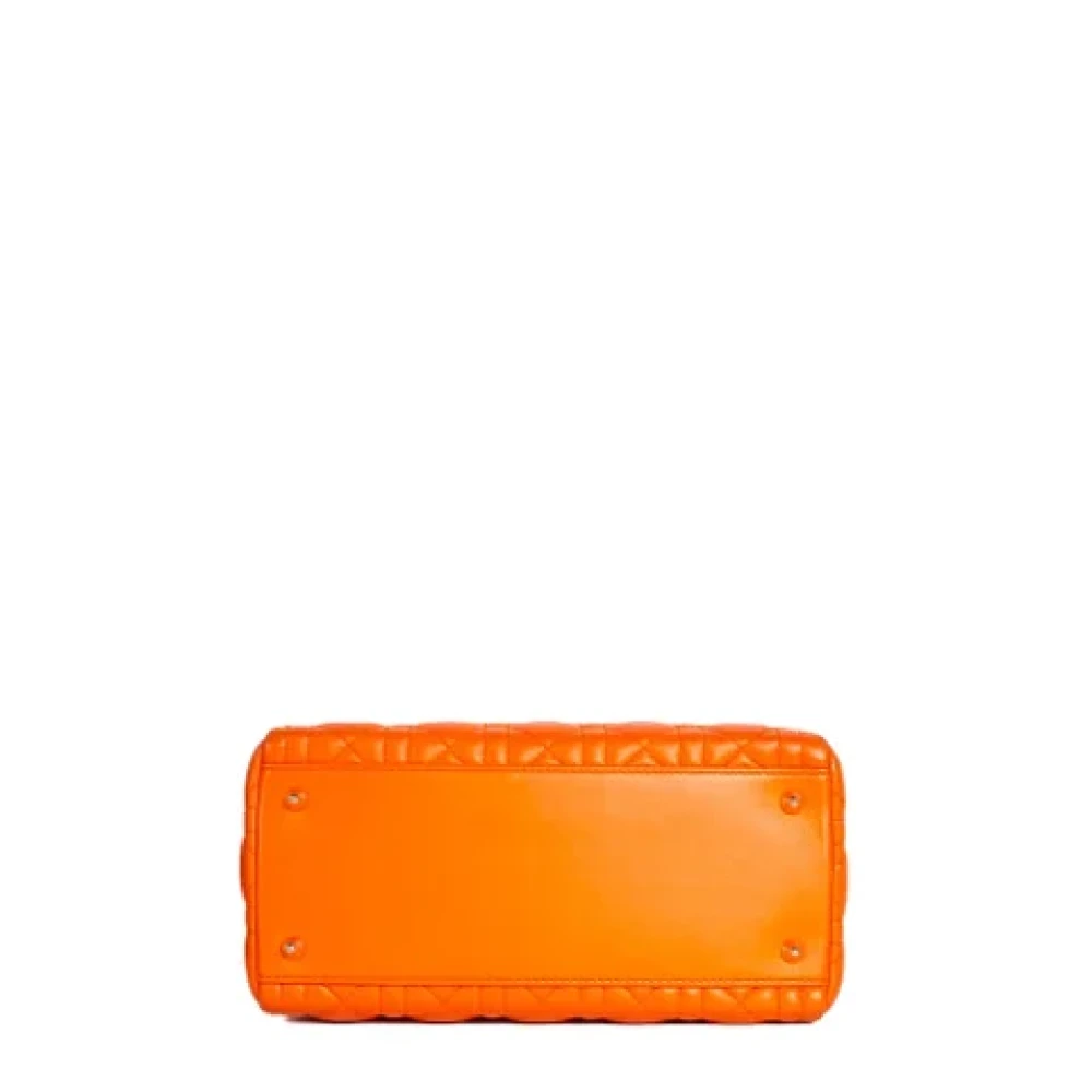 Dior Vintage Pre-owned Leather dior-bags Orange Dames