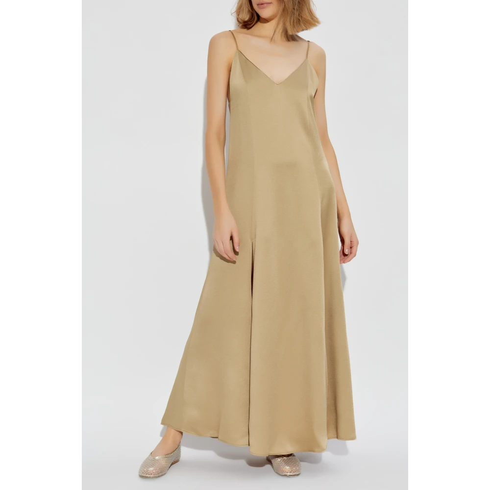 Forte Jurk met bandjes Beige Dames
