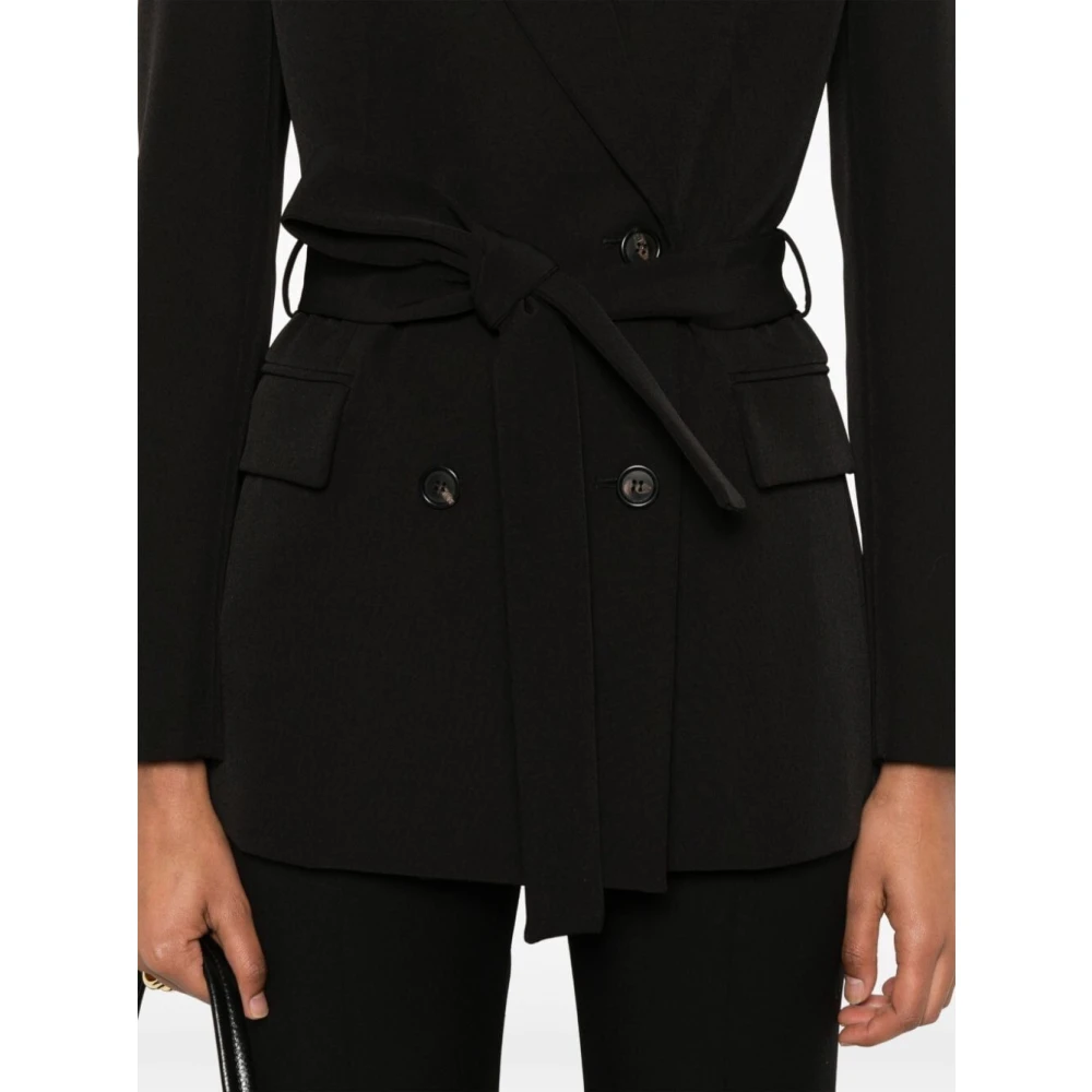 Ermanno Scervino Dubbelborstig Zwarte Blazer Black Dames