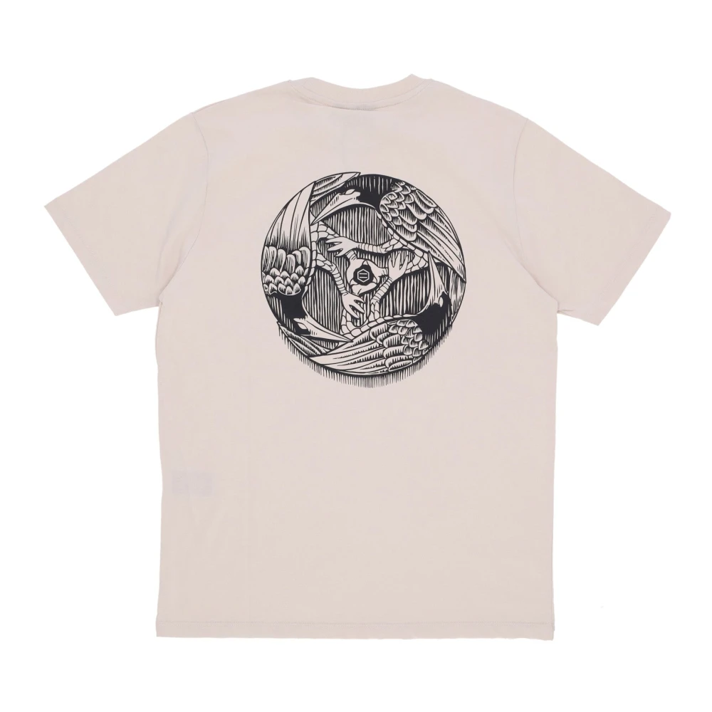 Dolly Noire Ravens Tee Beige Heren T-shirt Beige Heren