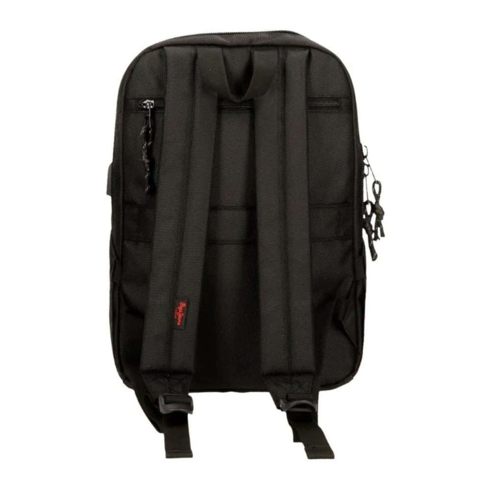 Pepe Jeans Stijlvolle rugzak met laptopvak Black Unisex
