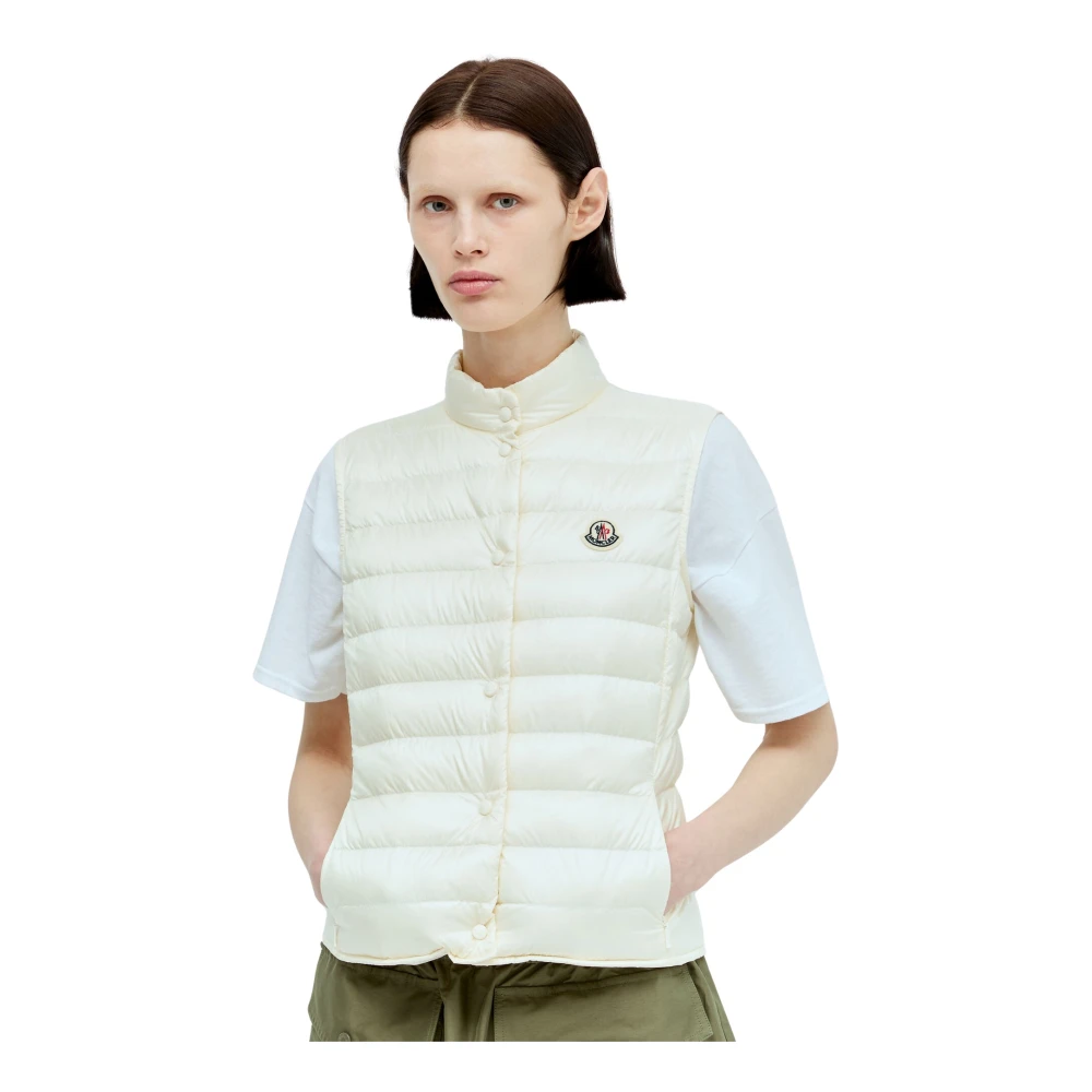 Moncler - Jackets > Vests - Beige - Moncler - Modalova