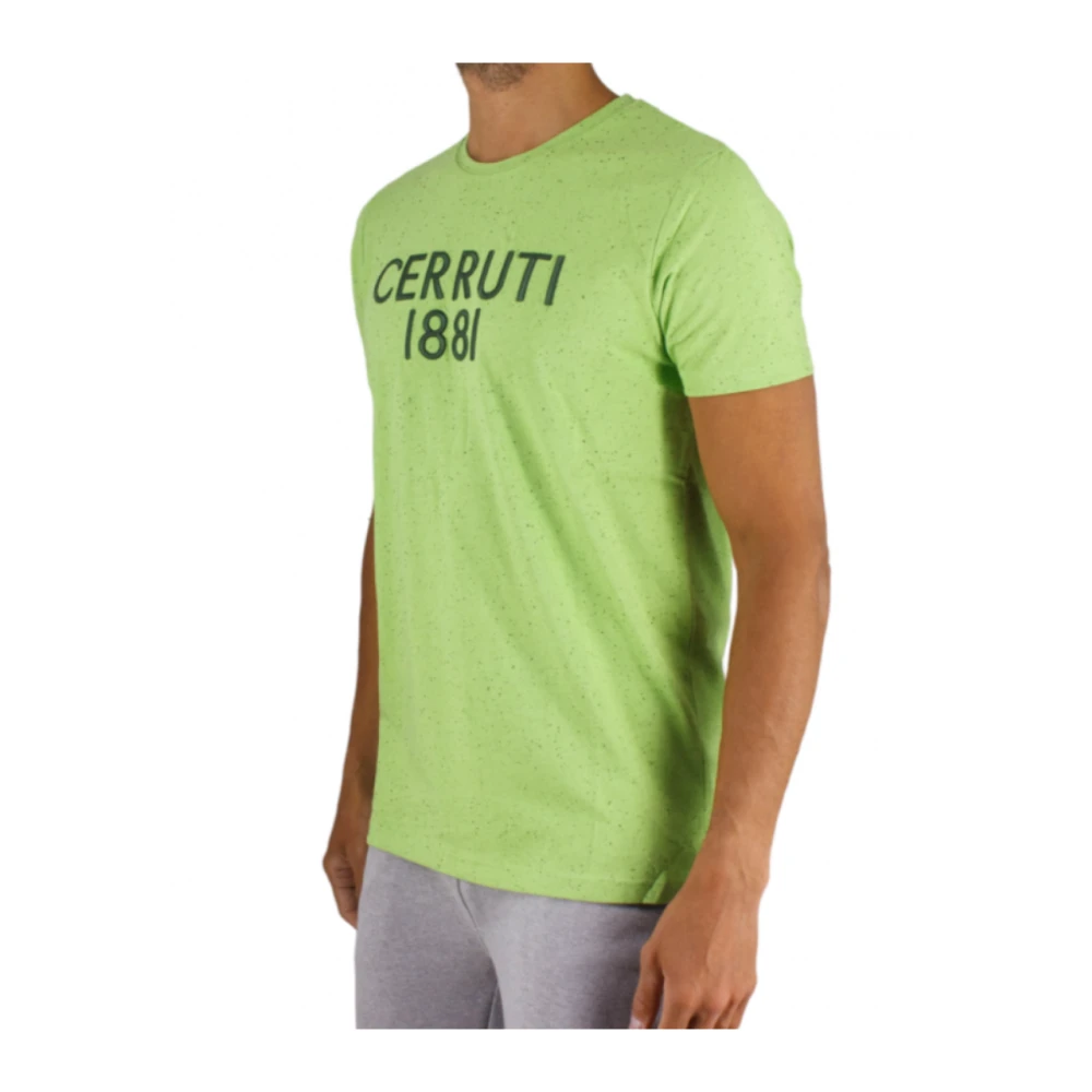 Cerruti 1881 Geborduurd Logo Tshirt Coloratura Green Heren