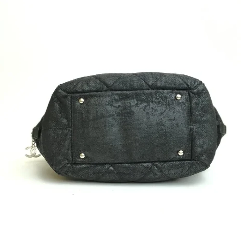Chanel Vintage Pre-owned Fabric handbags Black Dames