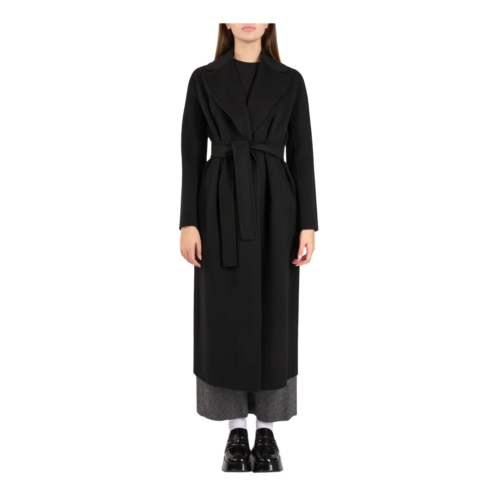 Max Mara Wollen Jas Poldo Model Black Dames