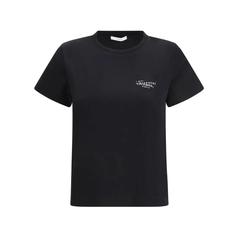 Givenchy Svart T-Shirt Med Stämpeltryck