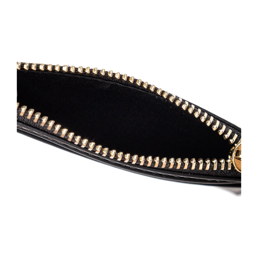 Salvatore Ferragamo Leren kaarthouder met sleutelhanger Black Dames