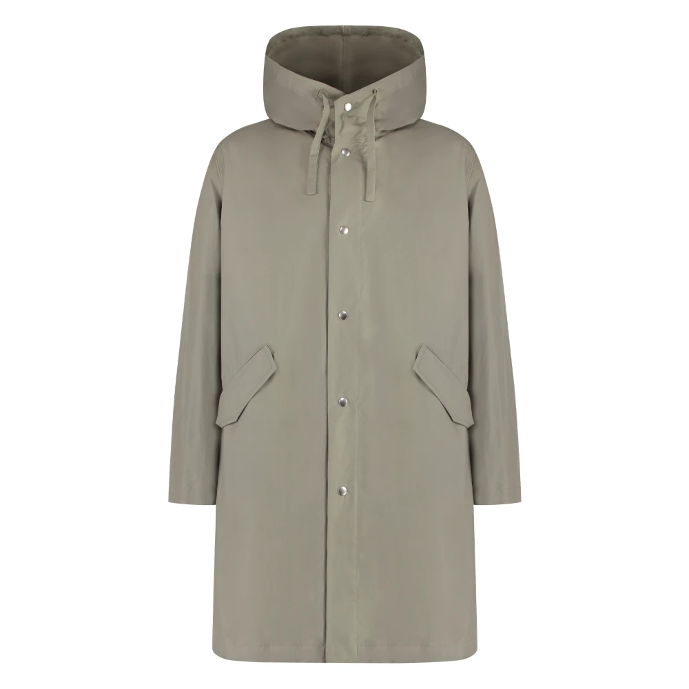 Jil Sander Men's Green Parka - Parkas - M - Coats