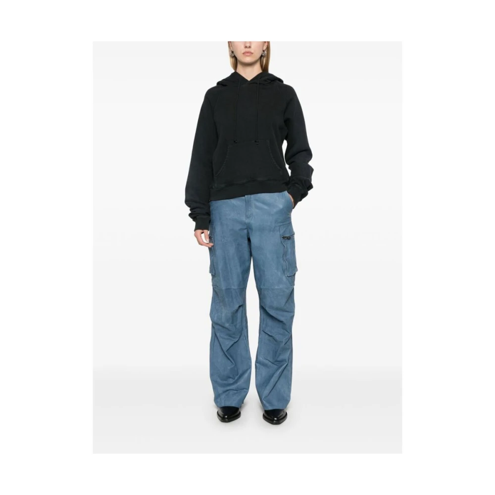 Salvatore Santoro Gestructureerde Cargo Broek Staalblauw Blue Dames