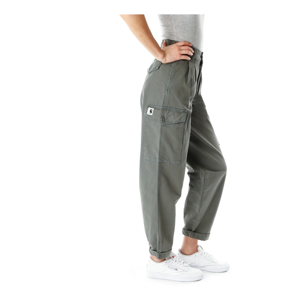 Carhartt WIP Straight Trousers Green Dames