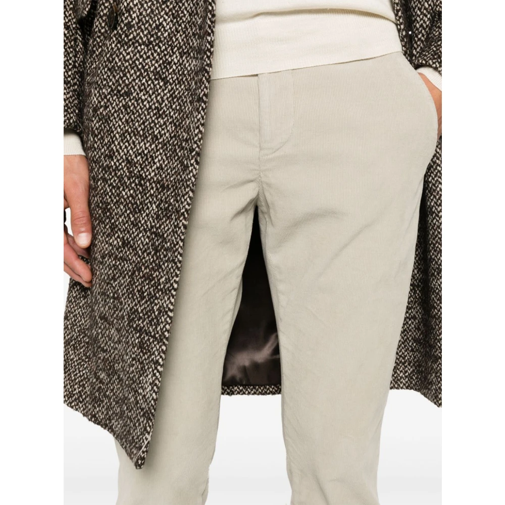 Dondup Corduroy Broek Beige Straight Leg Beige Heren