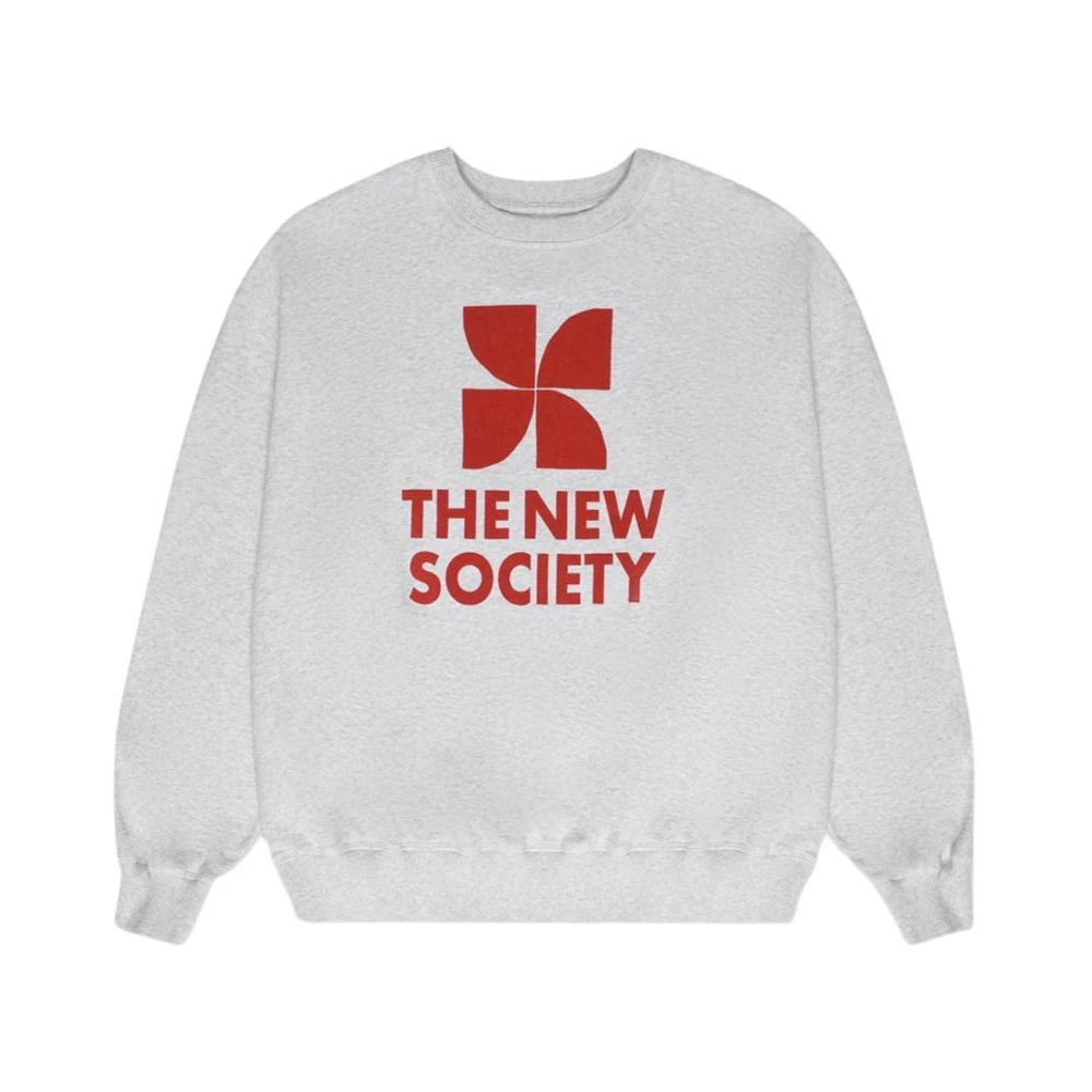 The New Society Mykonos Woman Sweatshirt Chili Gray Dames