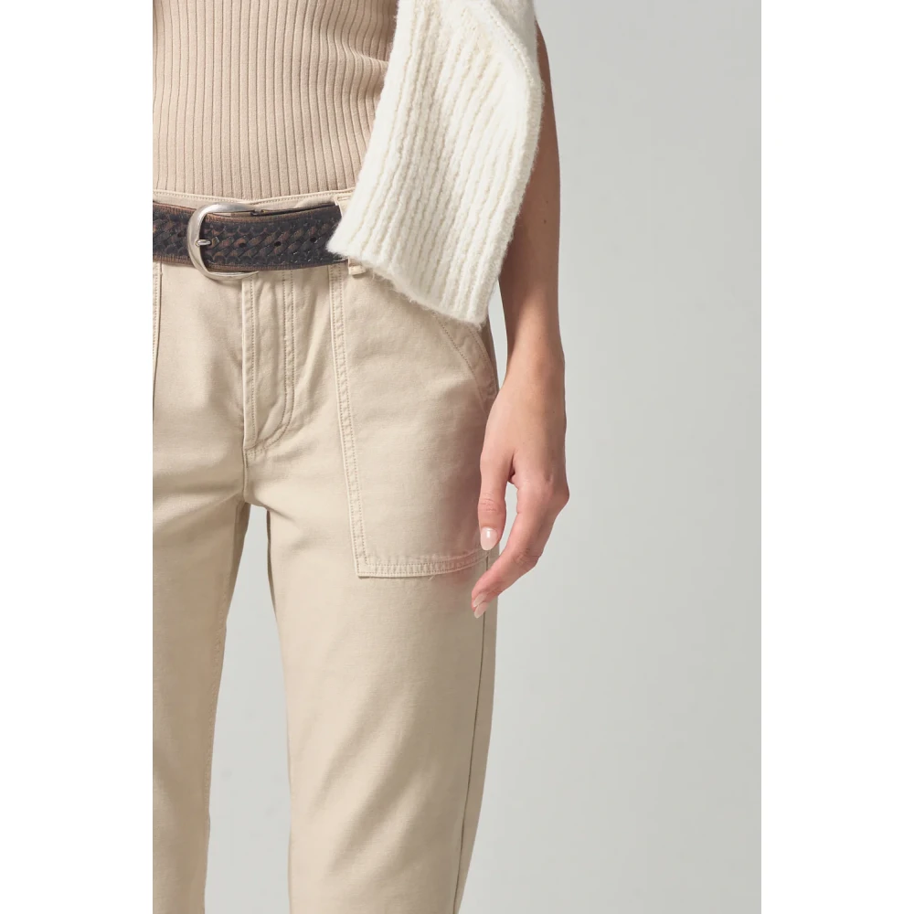 Citizens of Humanity Slim-fit Trousers Beige Dames