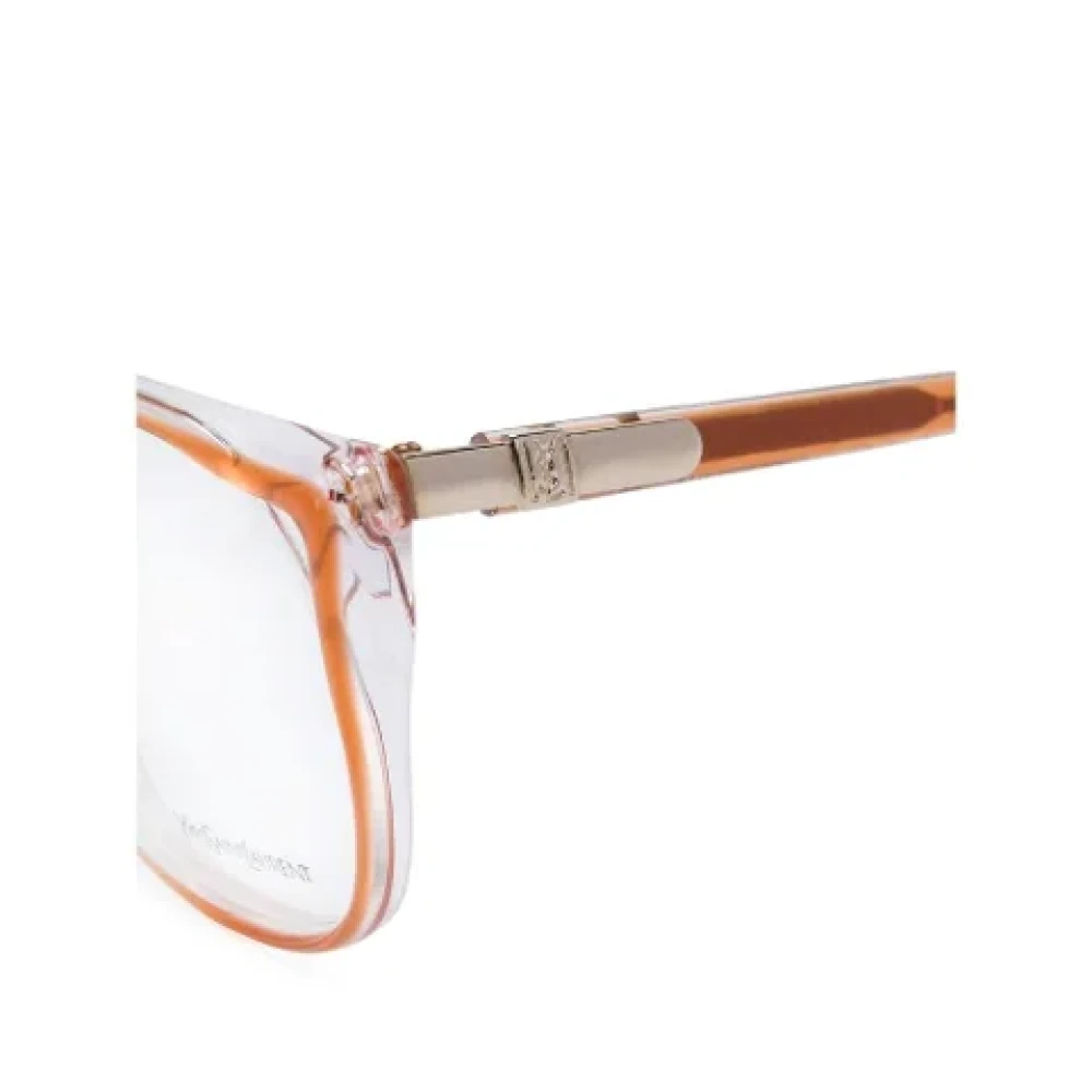 Yves Saint Laurent Vintage Pre-owned Acetate sunglasses Orange Dames