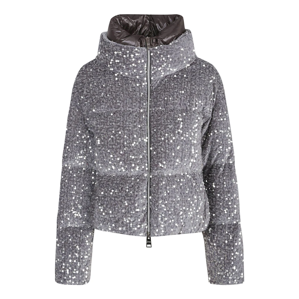 Herno Grijze Ganzendons Gevoerde Jas Gray Dames