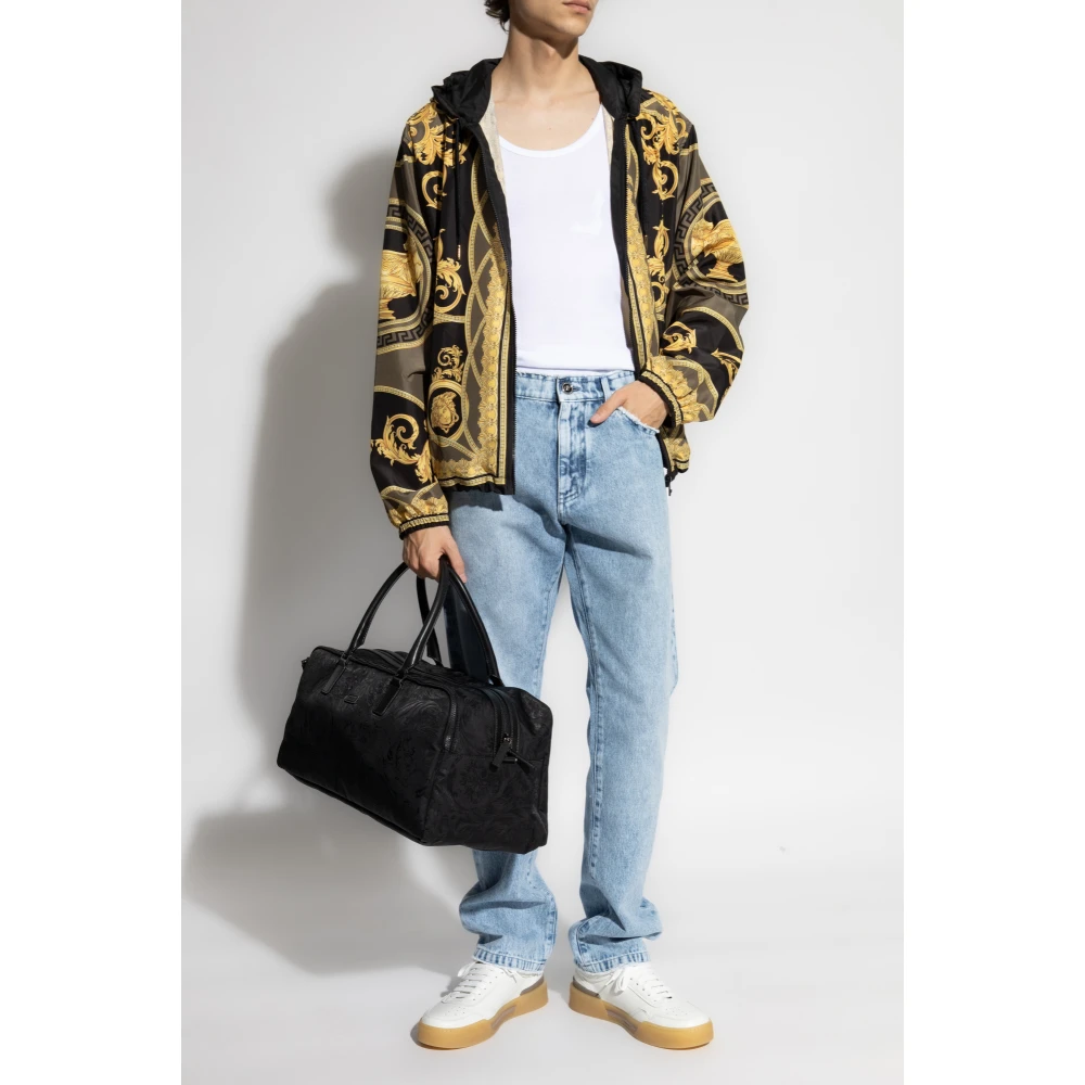 Versace Jas met patroon Black Heren