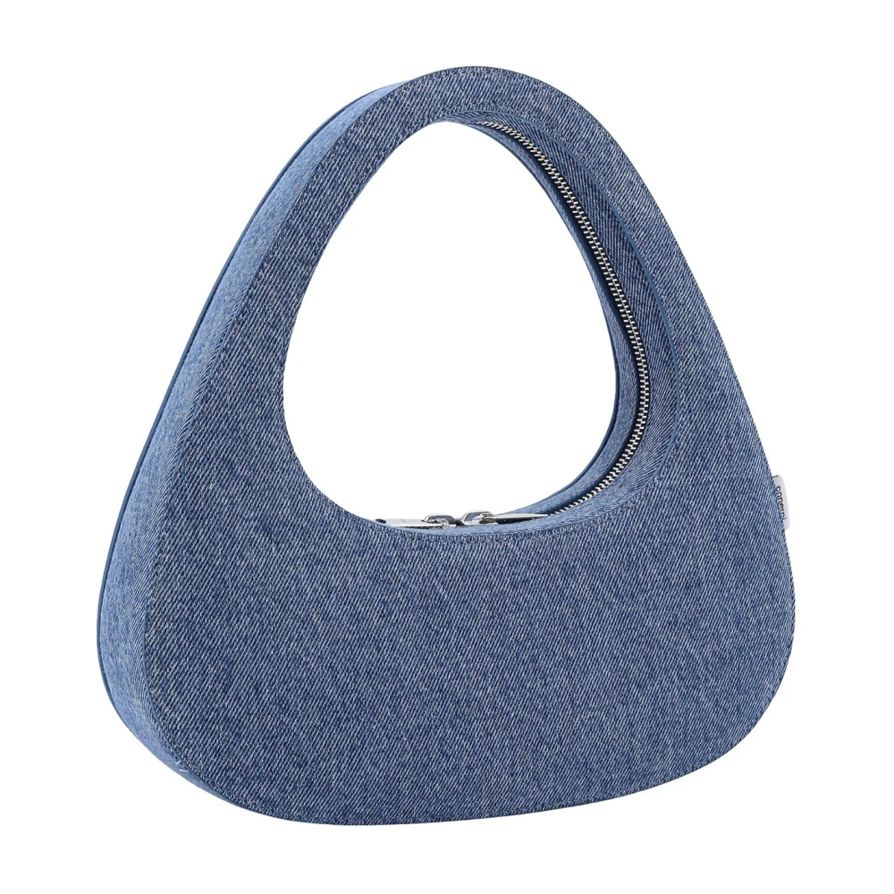 Coperni Blauwe Denim Handtas met Ritssluiting Blue Dames