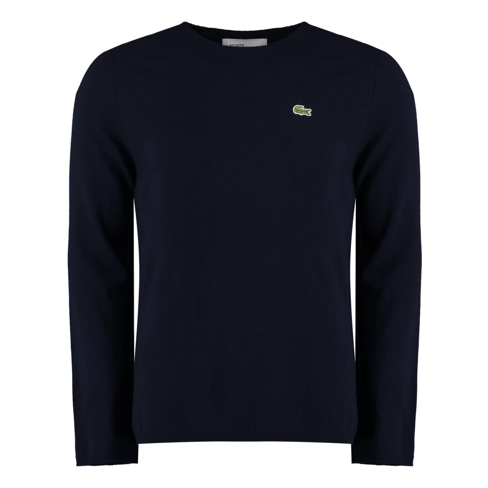 Comme des Garçons Lacoste Wollen Trui met Logo Patch Blue Heren
