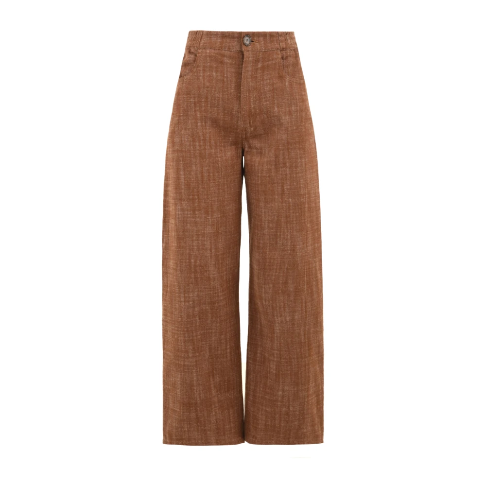 Attic and Barn Cortina Broeken voor Vrouwen Brown Dames