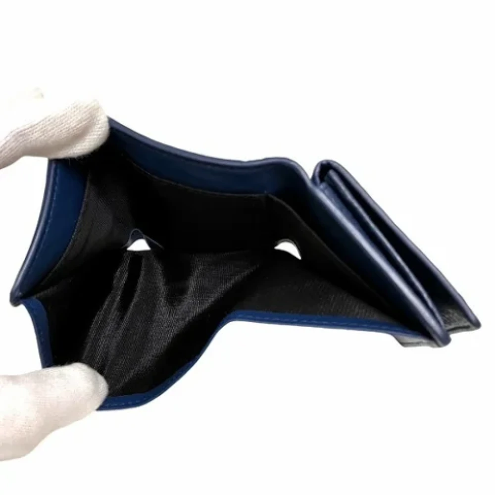 Balenciaga Vintage Pre-owned Leather wallets Blue Dames