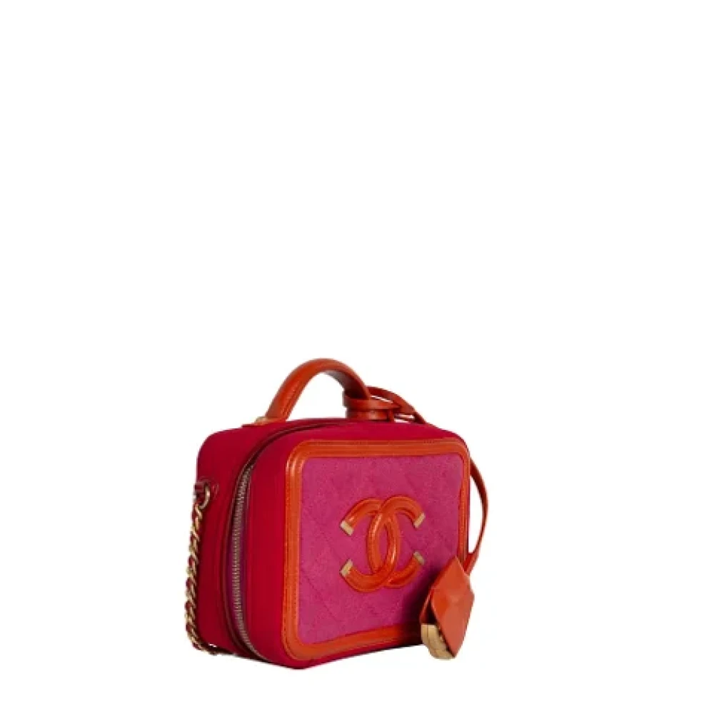 Chanel Vintage Pre-owned Cotton chanel-bags Pink Dames