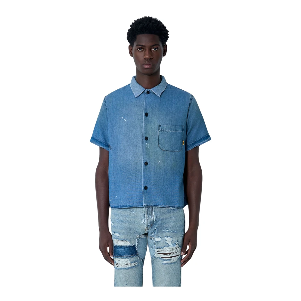 Gallery Dept. Blue Dartz Shirt - Male - Denim Shirts - M - Shirts