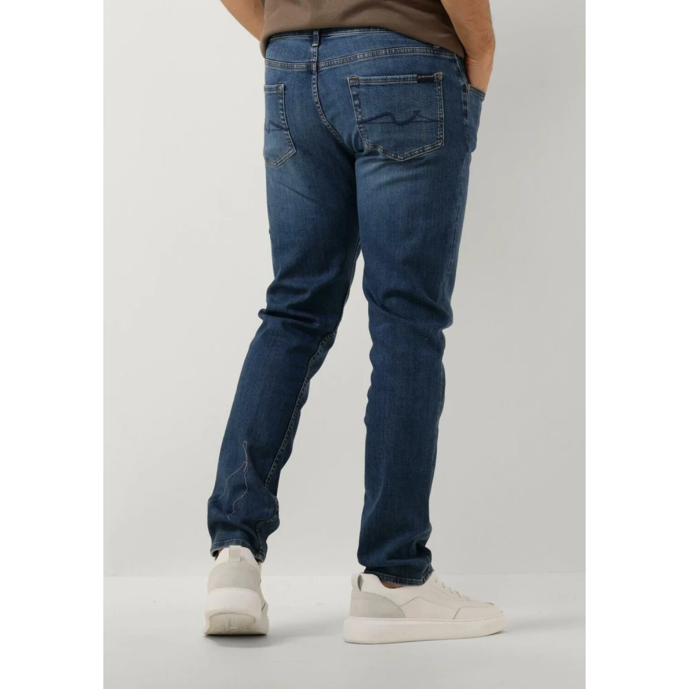 7 For All Mankind Slim Fit Jeans Blue Heren