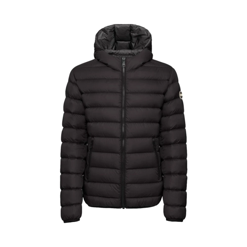 Colmar Men's Black Down Jackets, 3XL, Sporty Down Jacket With Fixed Hood