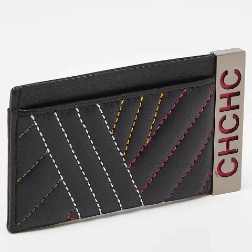 Carolina Herrera Pre-owned Leather wallets Black Dames
