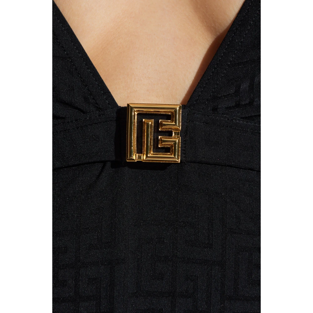Balmain Badpak uit één stuk Black Dames