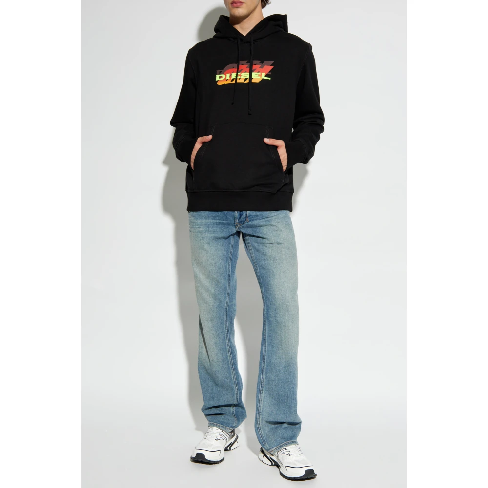Diesel Hoodie S-Ginn-Hood-K41 Black Heren