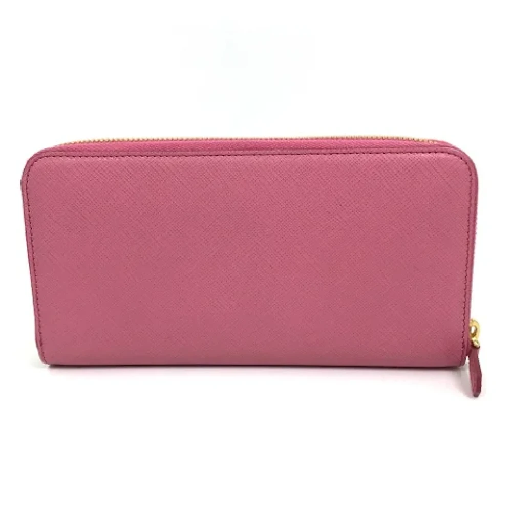 Prada Vintage Pre-owned Leather wallets Pink Dames