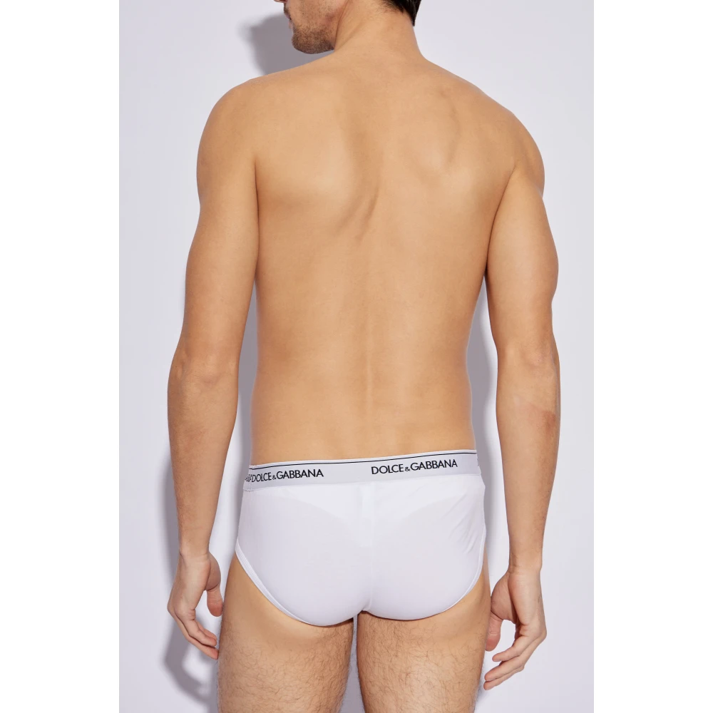 Dolce & Gabbana Twee-pack slips White Heren