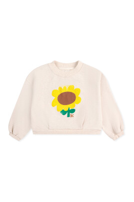 sunflower-print-crop-sweatshirt