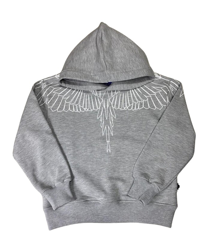 sweat-a-capuche-gris-avec-impression-blanche