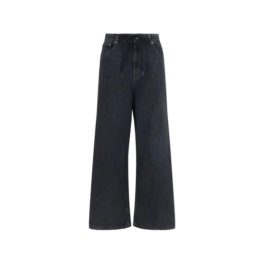 Mm6 Maison Margiela , Wide Jeans, Female, Black, W28, Jeans Black