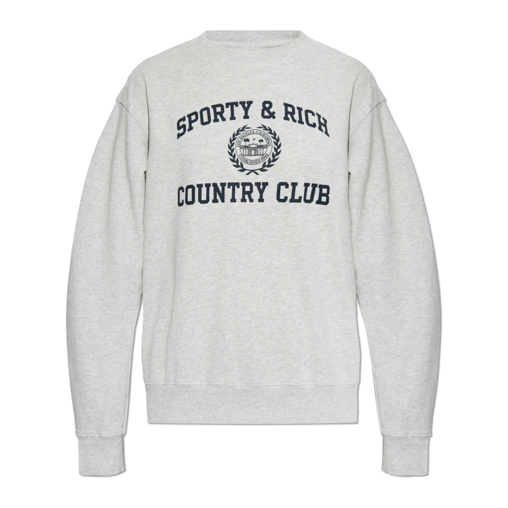 Sporty & Rich Sweatshirt uit de Wall Street collectie Gray Unisex