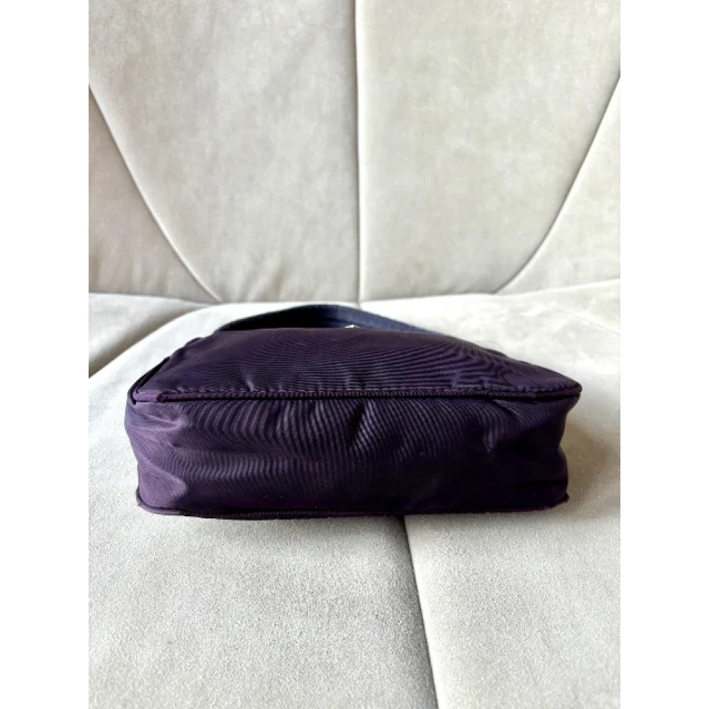 Prada Vintage Pre-owned Leather prada-bags Purple Dames