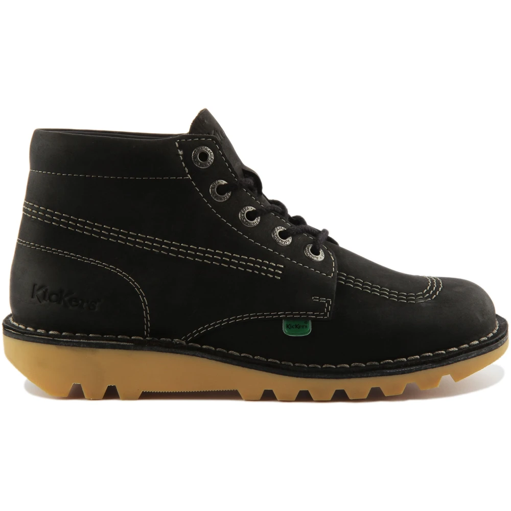 Kickers Men's Black Lace-Up Boots, 7 Uk, Kick Hi Ankle Boot